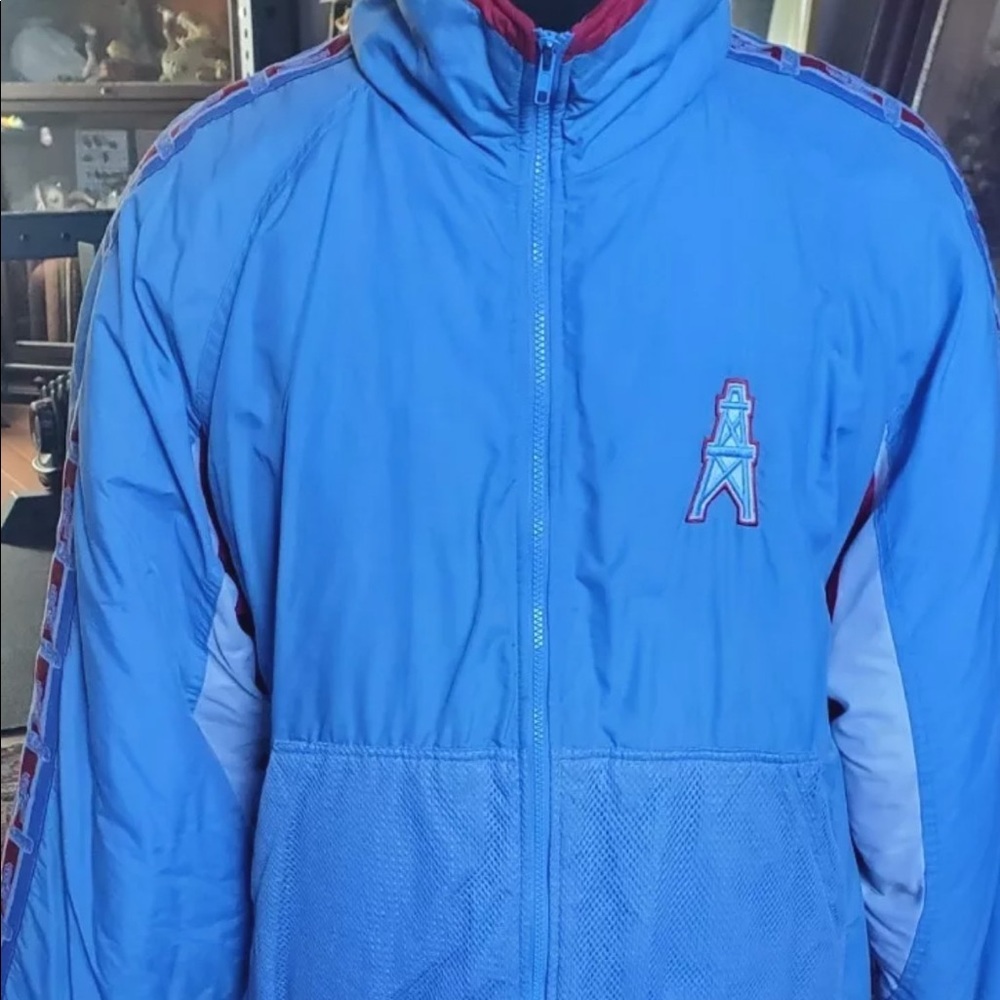 Vintage NFL 1980s Houston Oilers Puffy Jacket